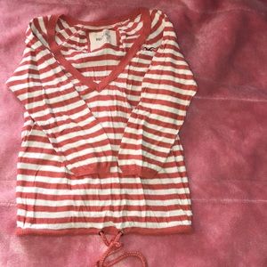 V-neck front tie top